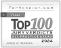 Top 100 Jury Verdicts Texas All Practice Areas badge